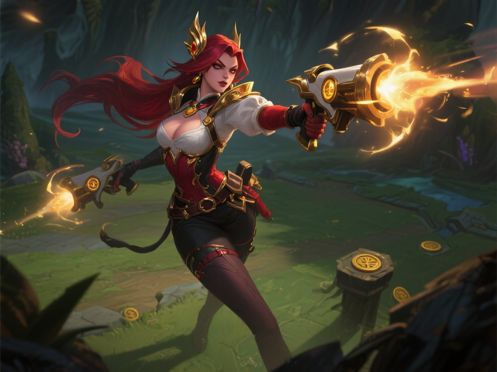 在召唤师峡谷中，赏金女王（厄运小姐）作为一名高爆发